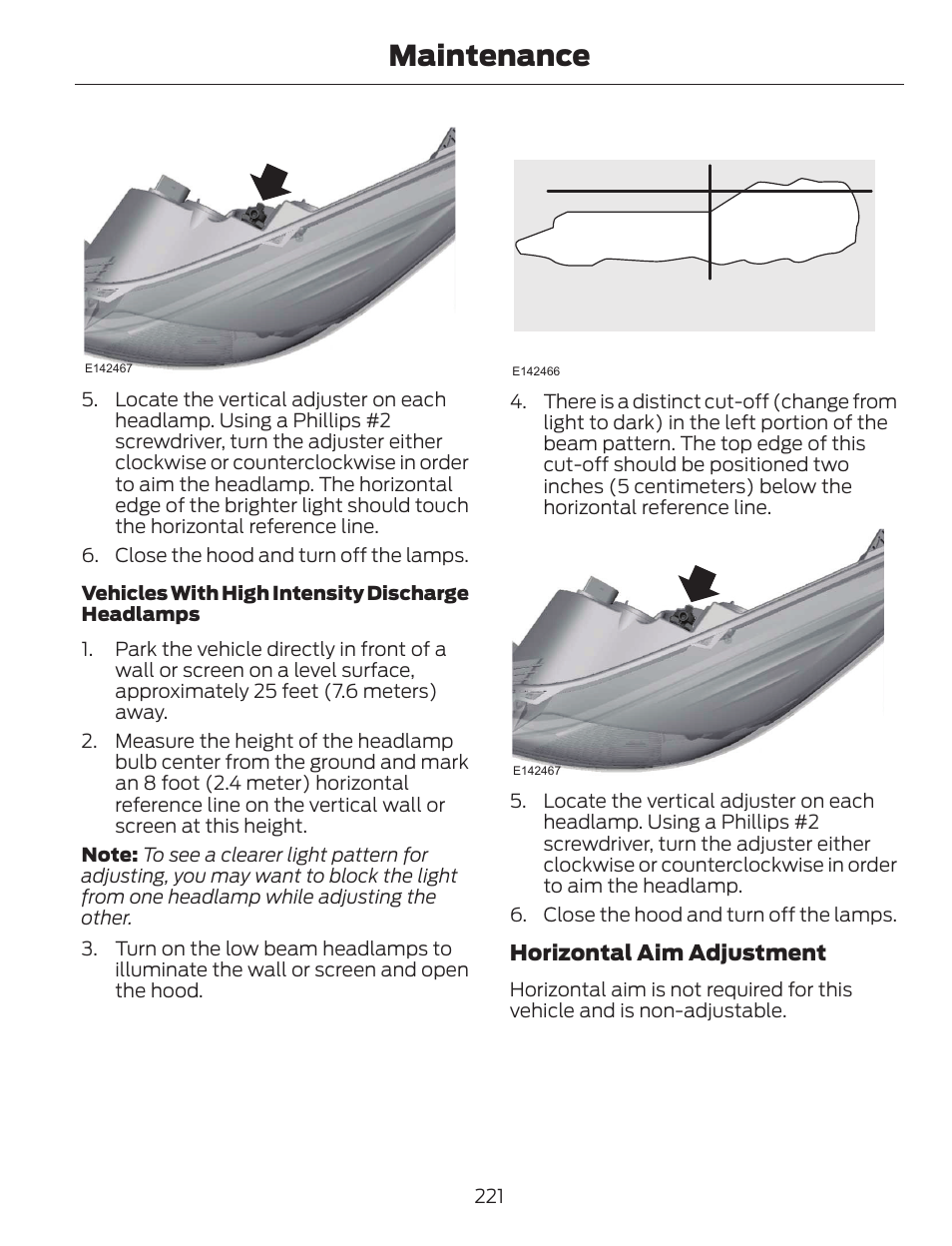 Maintenance | FORD 2014 Escape v.1 User Manual | Page 224 / 428