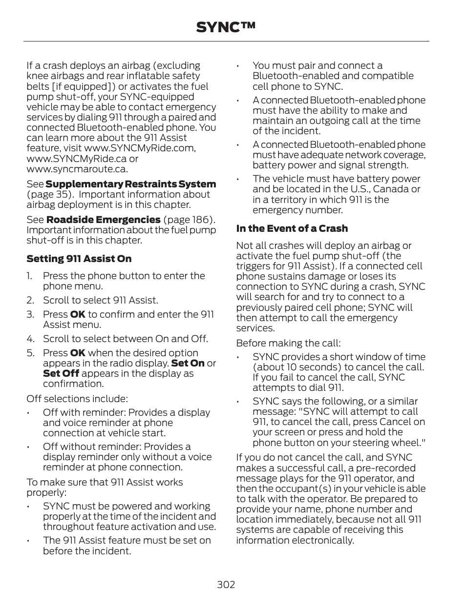 Sync | FORD 2014 Escape v.1 User Manual | Page 305 / 428