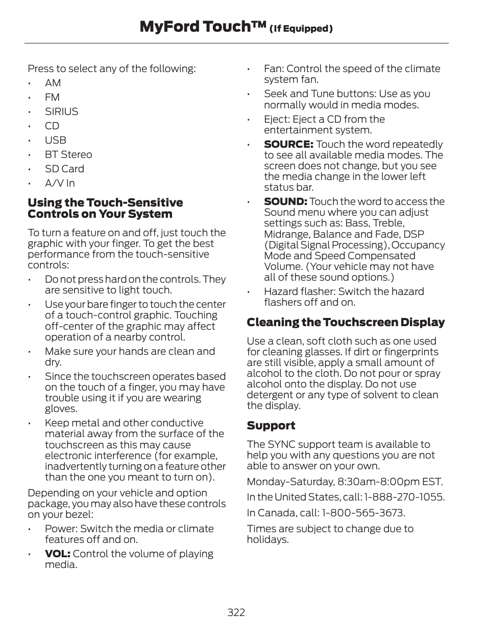 Myford touch | FORD 2014 Escape v.1 User Manual | Page 325 / 428