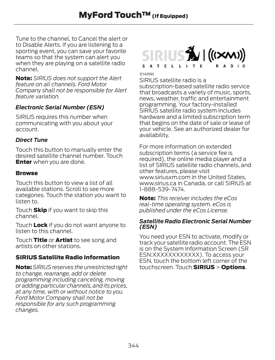 Myford touch | FORD 2014 Escape v.1 User Manual | Page 347 / 428