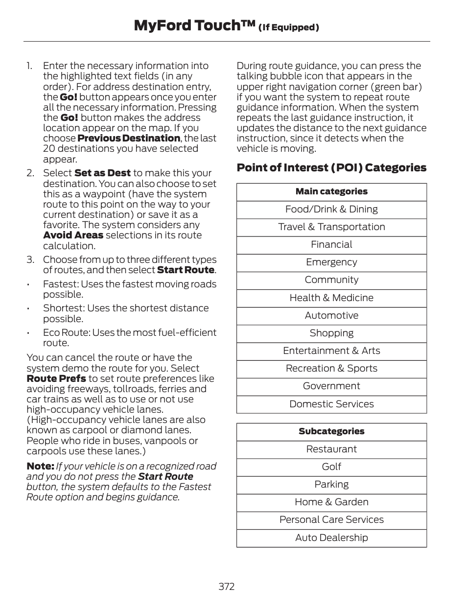 Myford touch | FORD 2014 Escape v.1 User Manual | Page 375 / 428