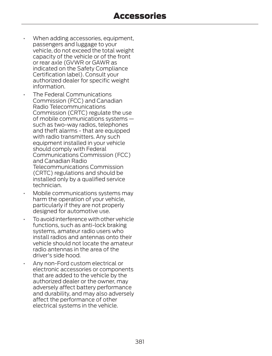 Accessories | FORD 2014 Escape v.1 User Manual | Page 384 / 428