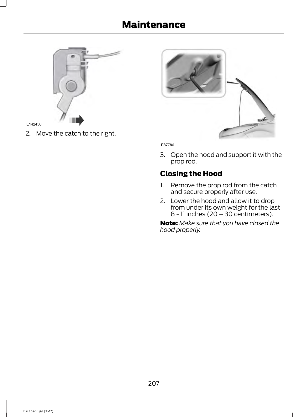 Maintenance | FORD 2014 Escape v.2 User Manual | Page 210 / 430