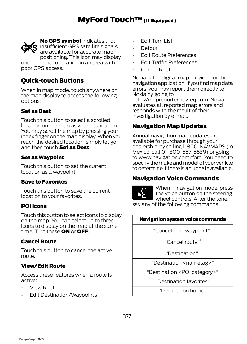 Myford touch | FORD 2014 Escape v.2 User Manual | Page 380 / 430