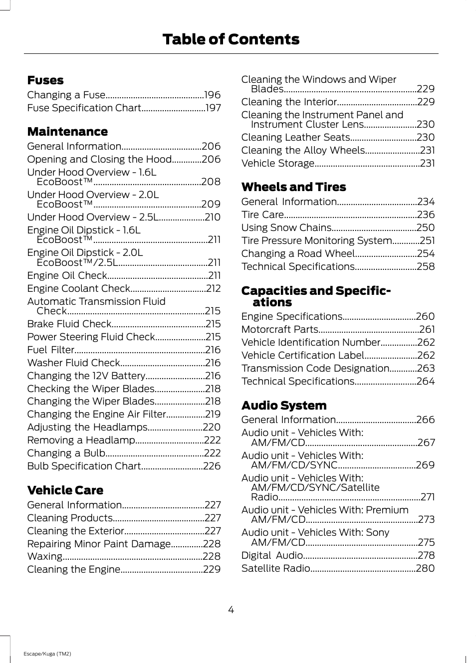 FORD 2014 Escape v.2 User Manual | Page 7 / 430