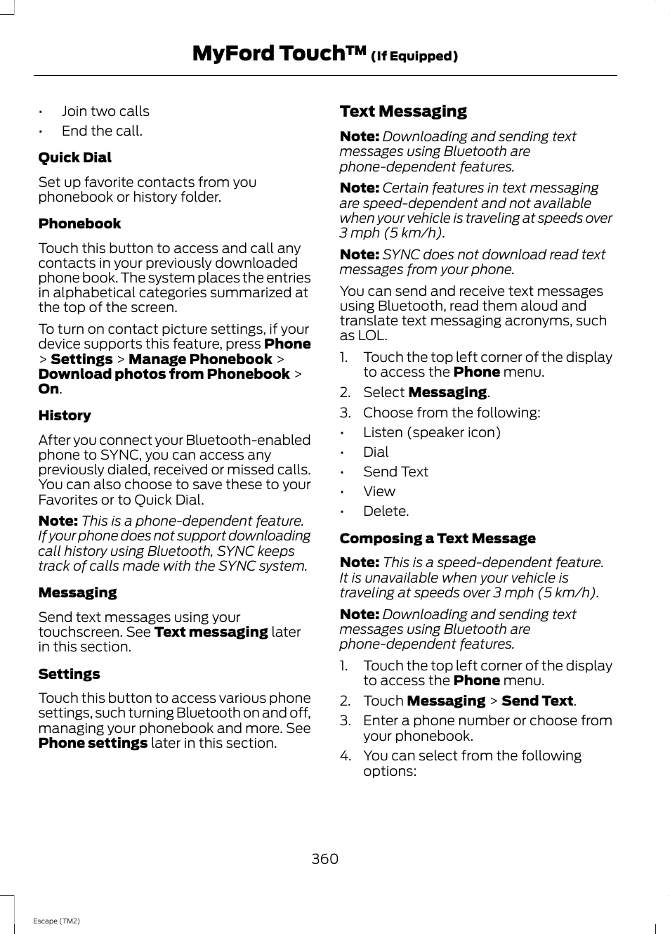 Myford touch | FORD 2014 Escape v.3 User Manual | Page 363 / 434