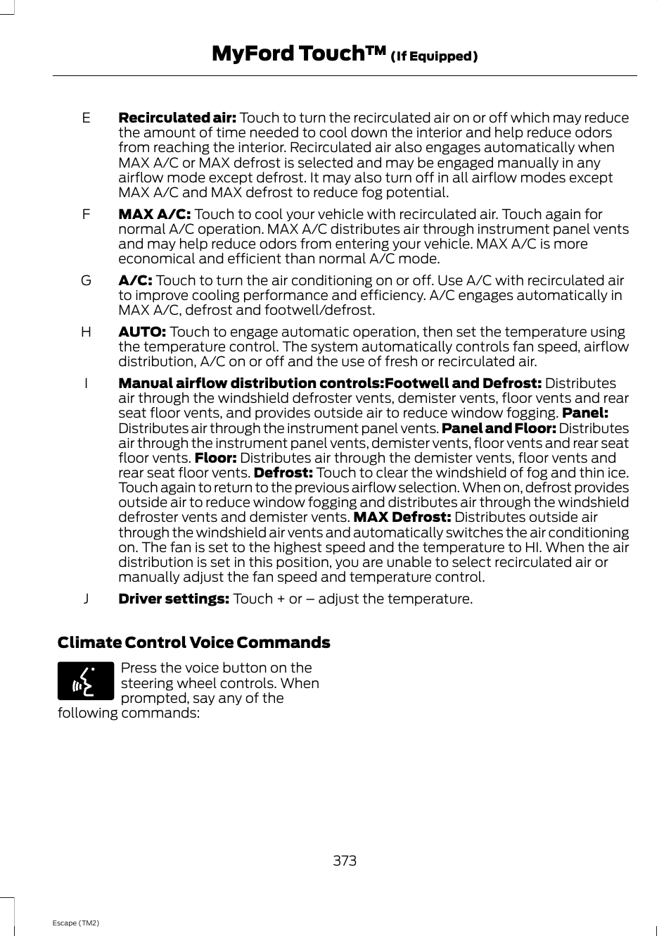 Myford touch | FORD 2014 Escape v.3 User Manual | Page 376 / 434