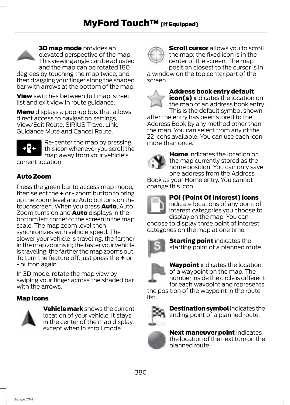 Myford touch | FORD 2014 Escape v.3 User Manual | Page 383 / 434