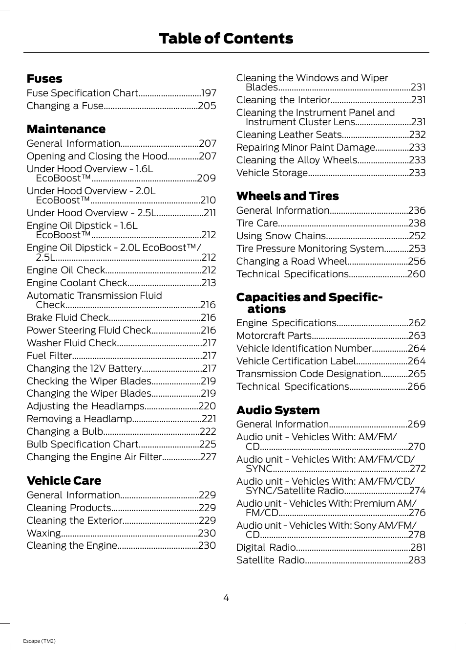 FORD 2014 Escape v.3 User Manual | Page 7 / 434