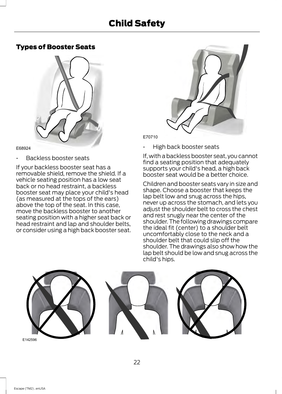 Child safety | FORD 2014 Escape v.4 User Manual | Page 25 / 434