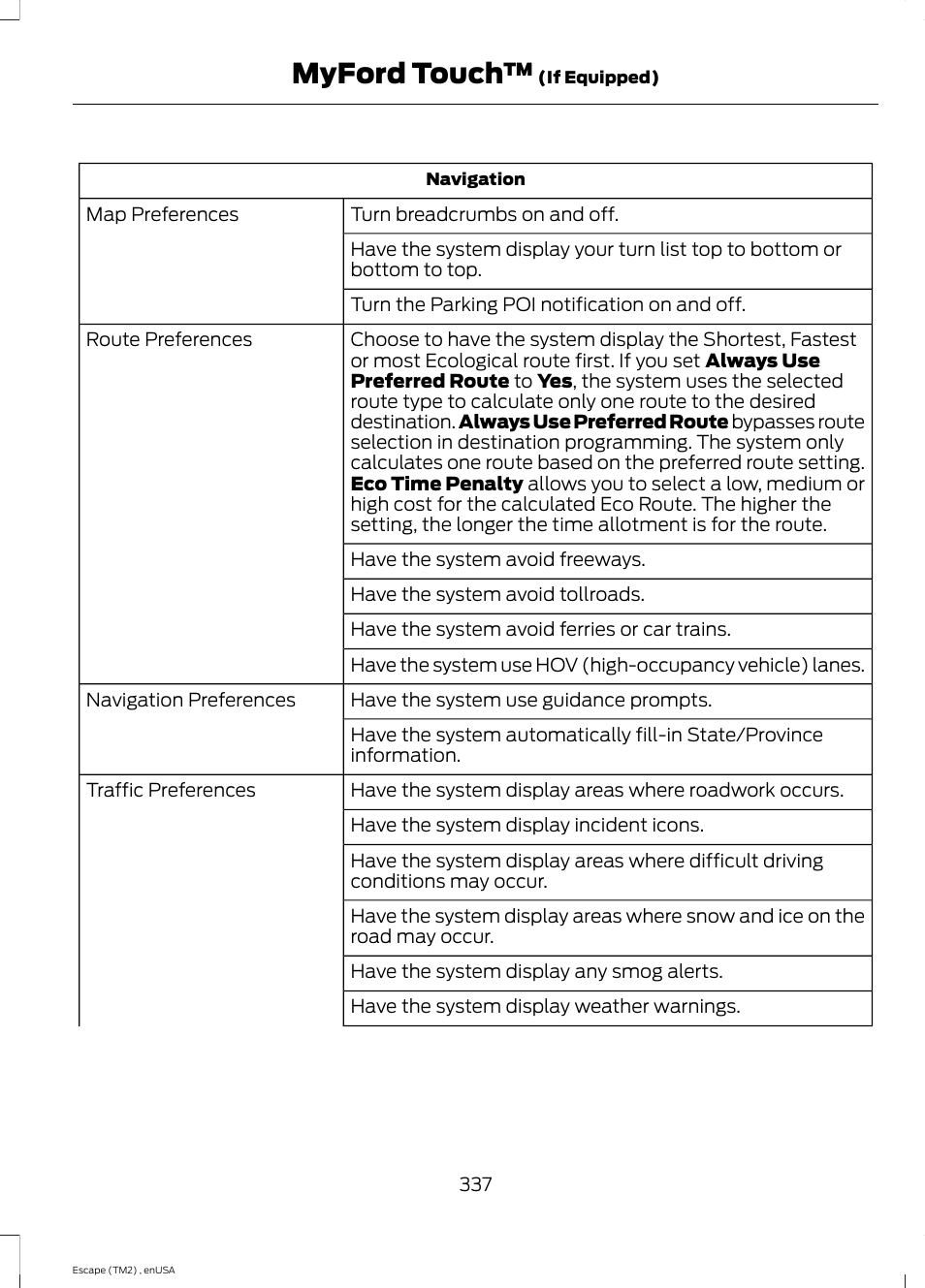 Myford touch | FORD 2014 Escape v.4 User Manual | Page 340 / 434