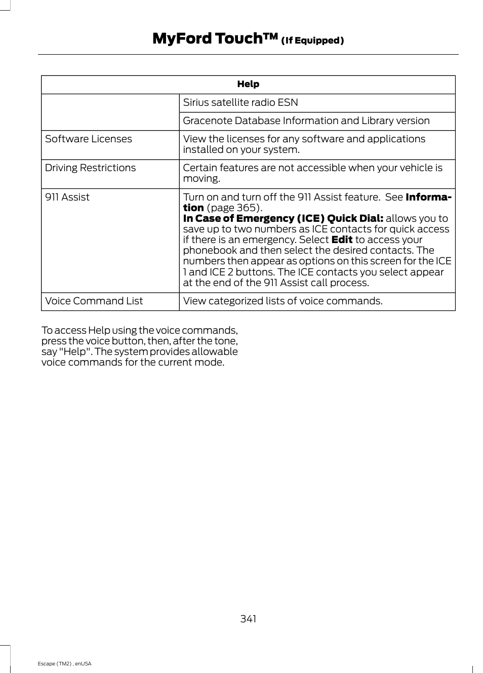 Myford touch | FORD 2014 Escape v.4 User Manual | Page 344 / 434