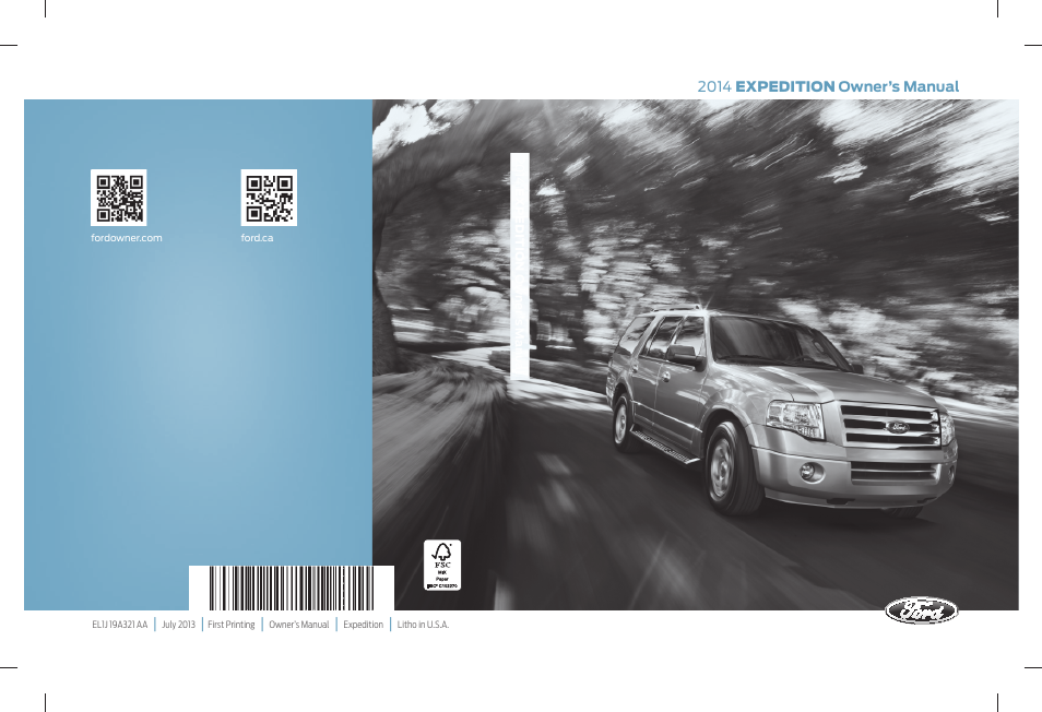 FORD 2014 Expedition v.1 User Manual | 519 pages