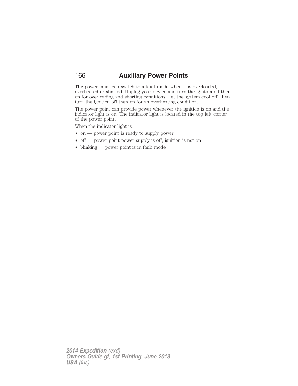 FORD 2014 Expedition v.1 User Manual | Page 167 / 519