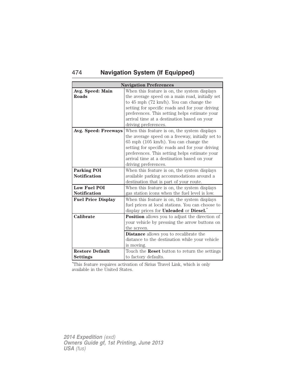 474 navigation system (if equipped) | FORD 2014 Expedition v.1 User Manual | Page 475 / 519