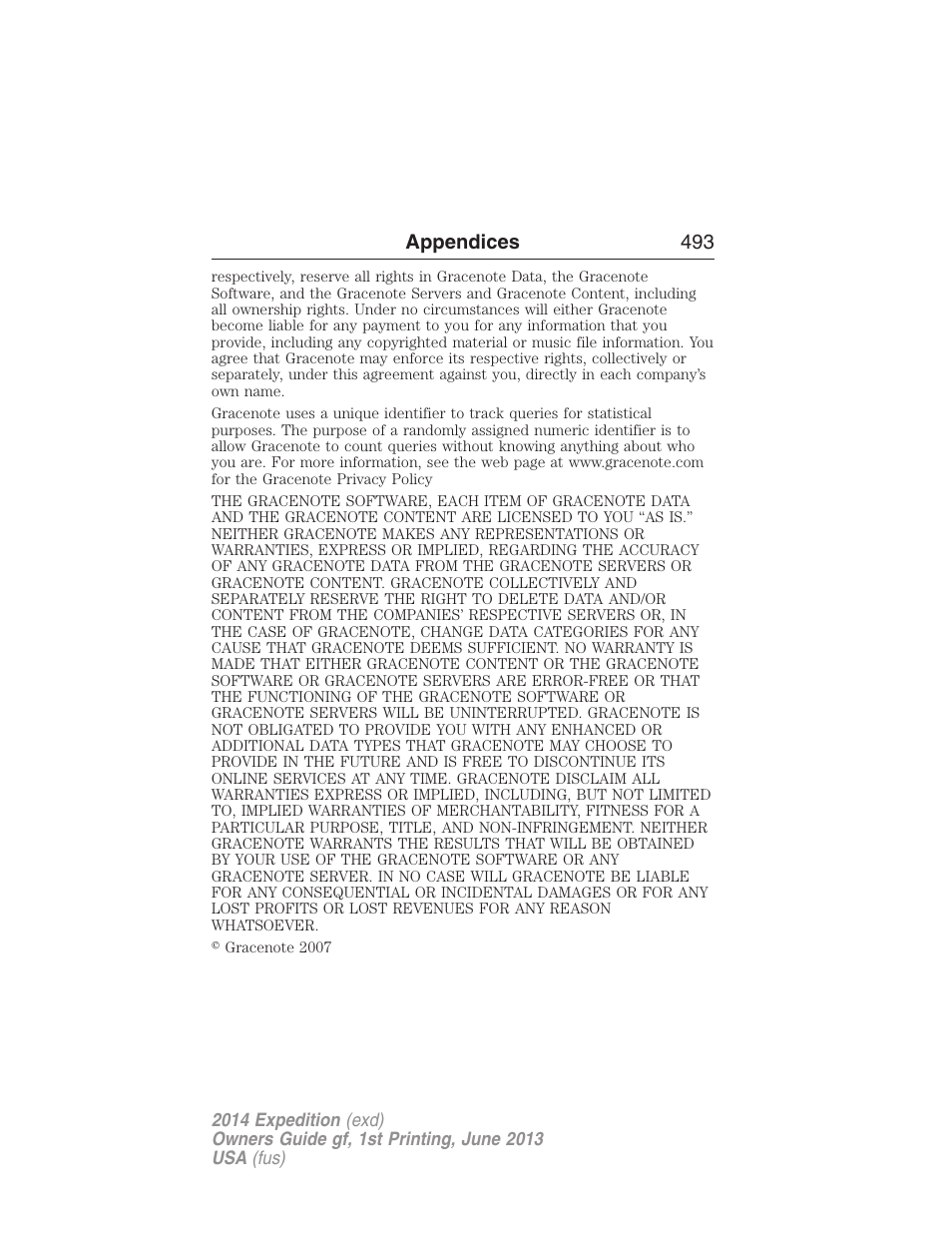 FORD 2014 Expedition v.1 User Manual | Page 494 / 519