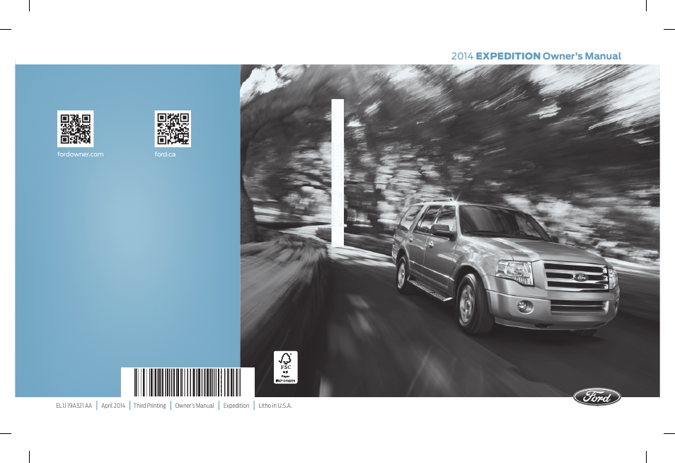 FORD 2014 Expedition v.3 User Manual | 520 pages