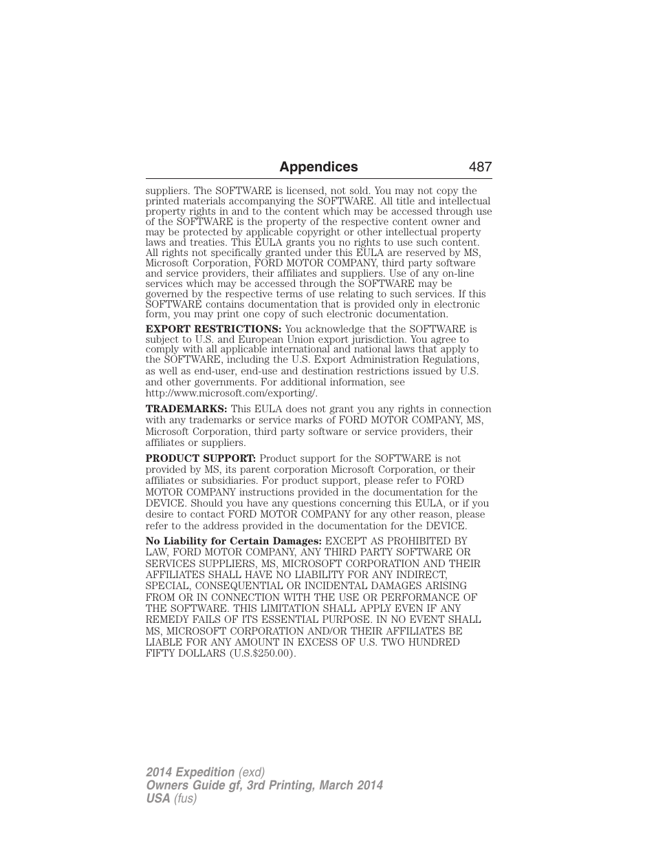 FORD 2014 Expedition v.3 User Manual | Page 488 / 520