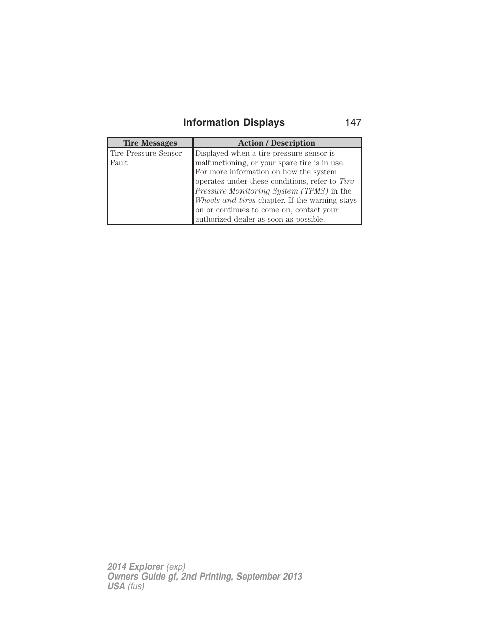 FORD 2014 Explorer v.2 User Manual | Page 149 / 593