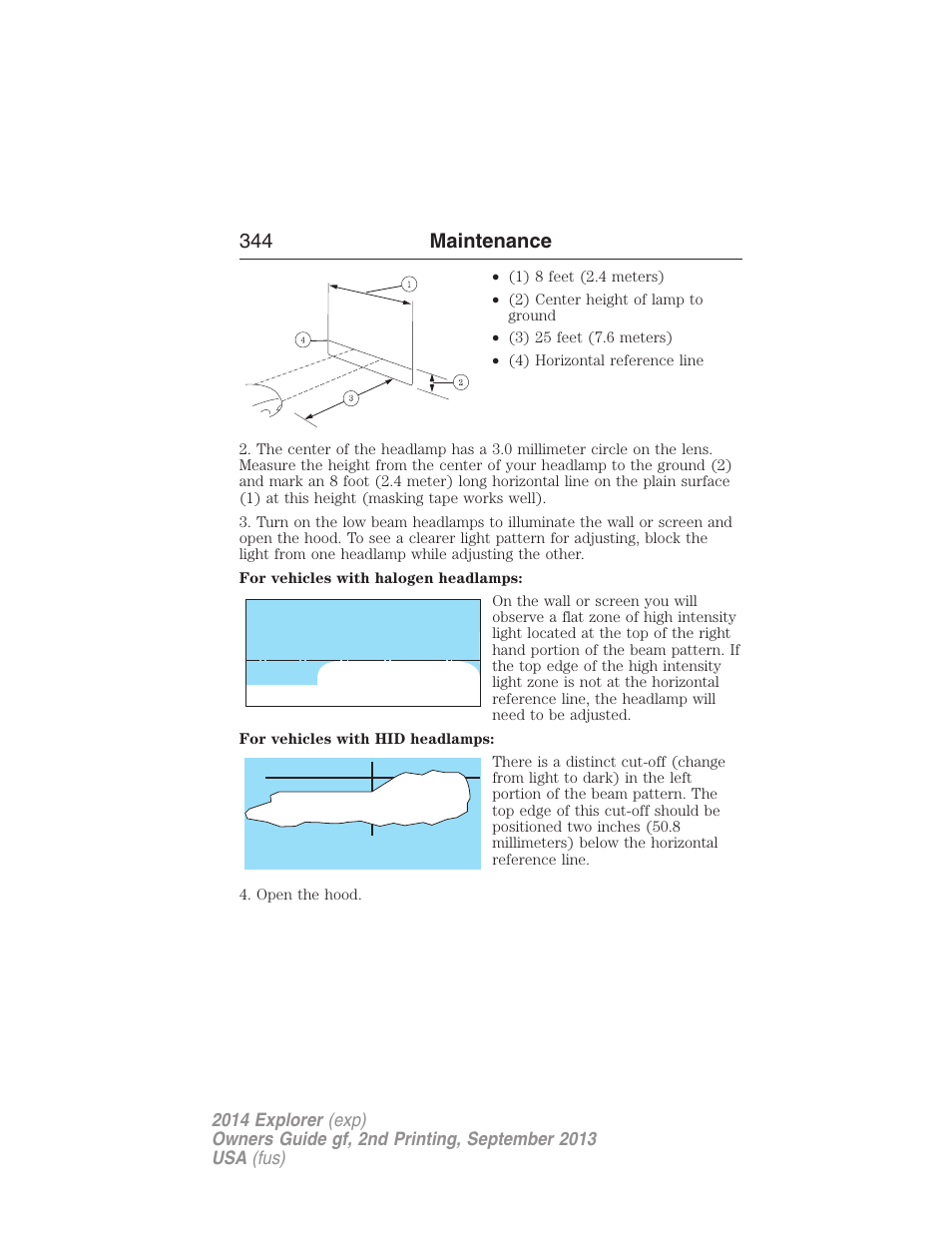 344 maintenance | FORD 2014 Explorer v.2 User Manual | Page 346 / 593