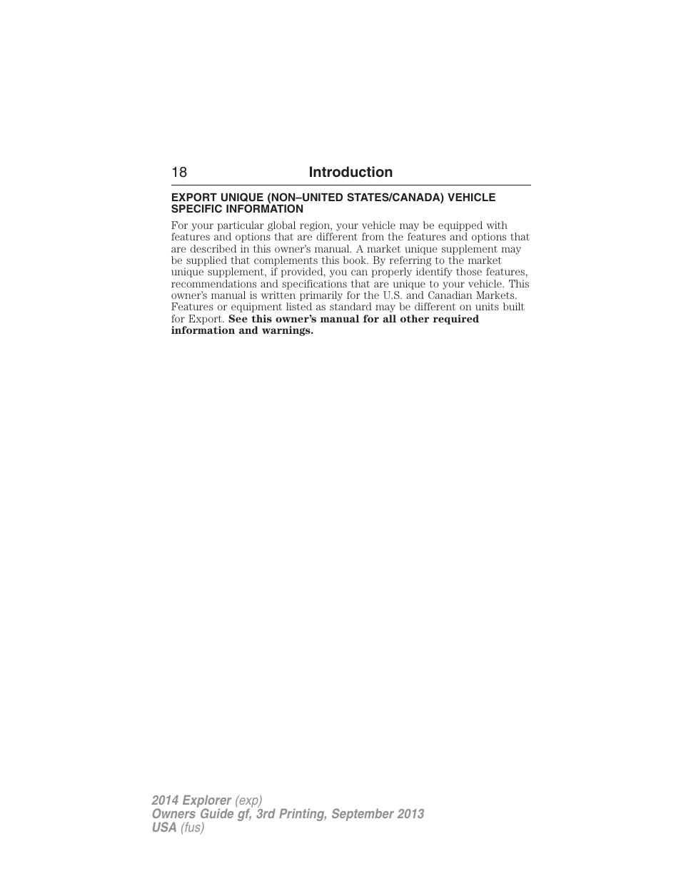 FORD 2014 Explorer v.3 User Manual | Page 19 / 593