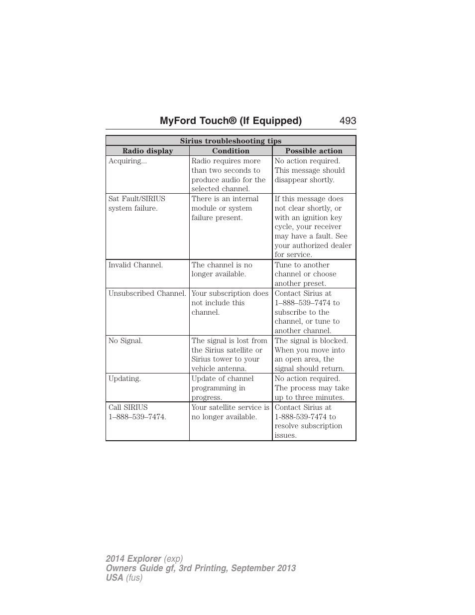 Myford touch® (if equipped) 493 | FORD 2014 Explorer v.3 User Manual | Page 494 / 593