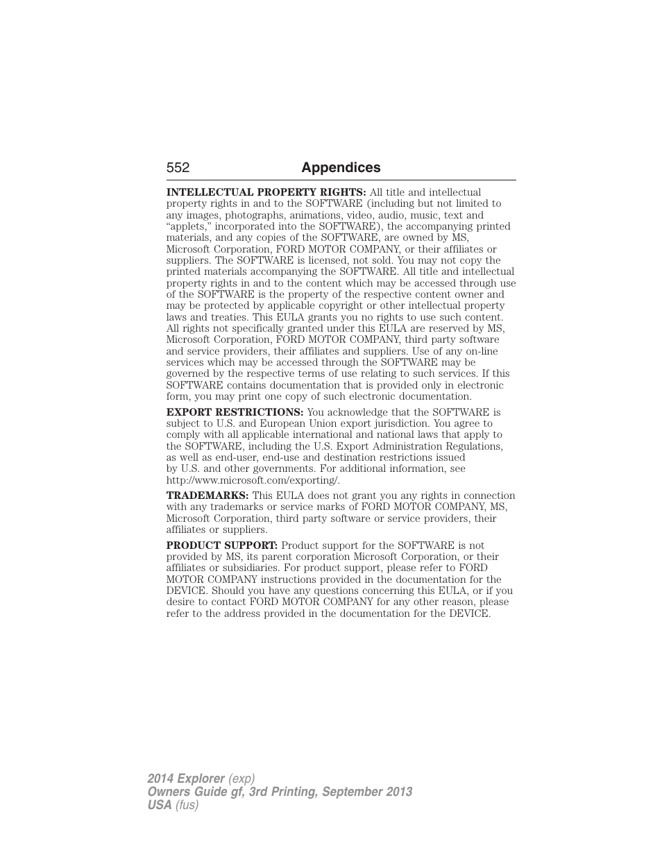 FORD 2014 Explorer v.3 User Manual | Page 553 / 593