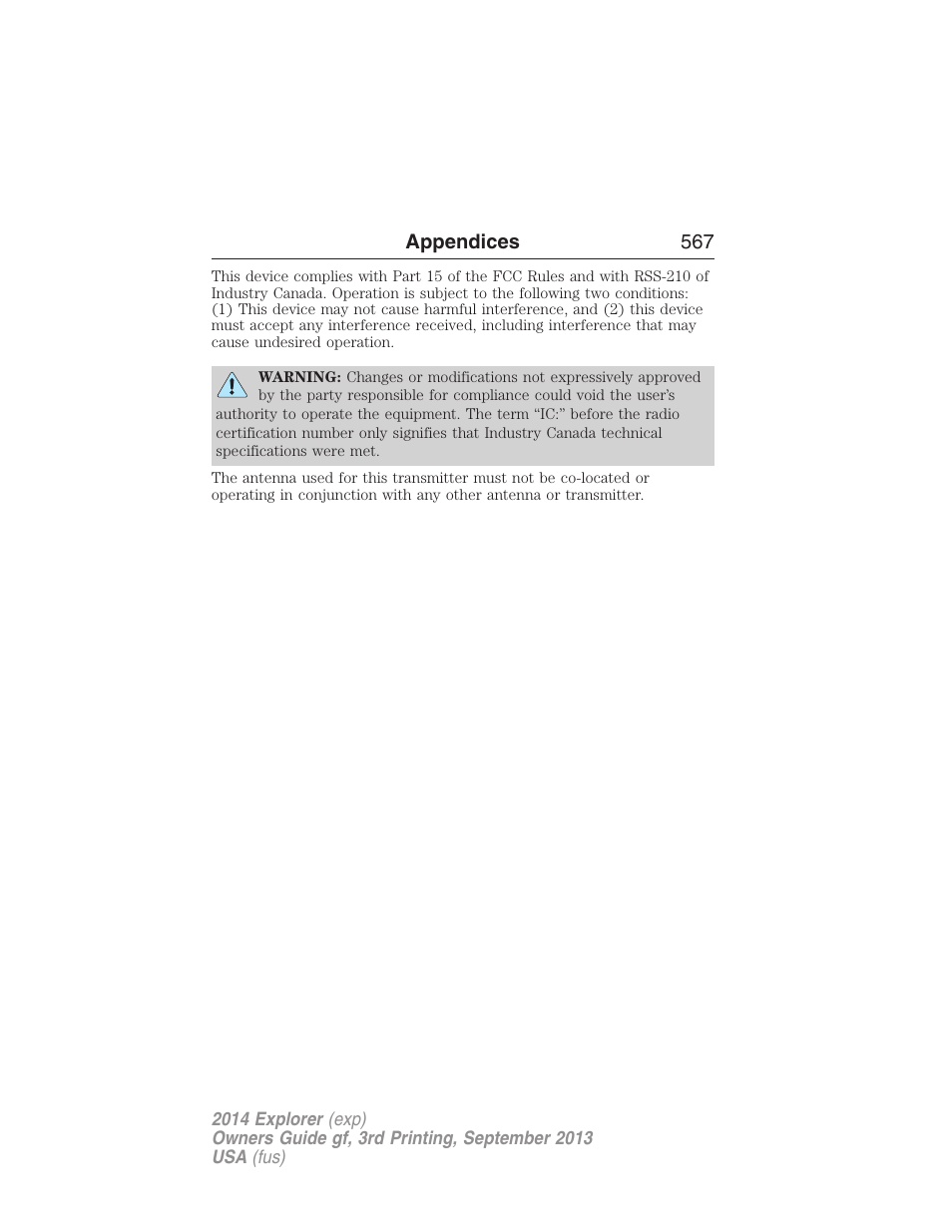 FORD 2014 Explorer v.3 User Manual | Page 568 / 593