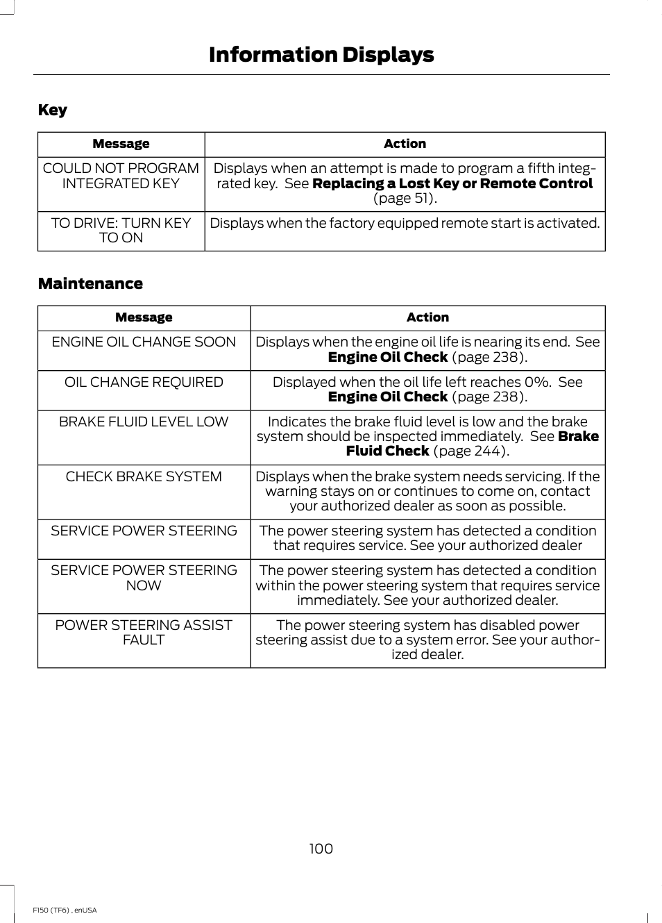 Information displays | FORD 2014 F-150 Raptor v.2 User Manual | Page 103 / 470