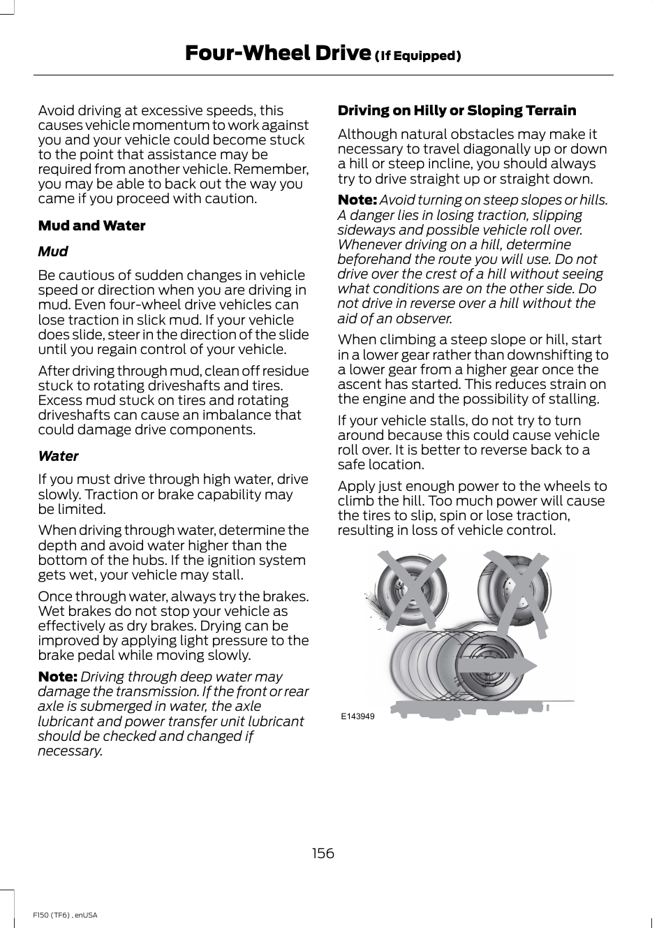 Four-wheel drive | FORD 2014 F-150 Raptor v.2 User Manual | Page 159 / 470