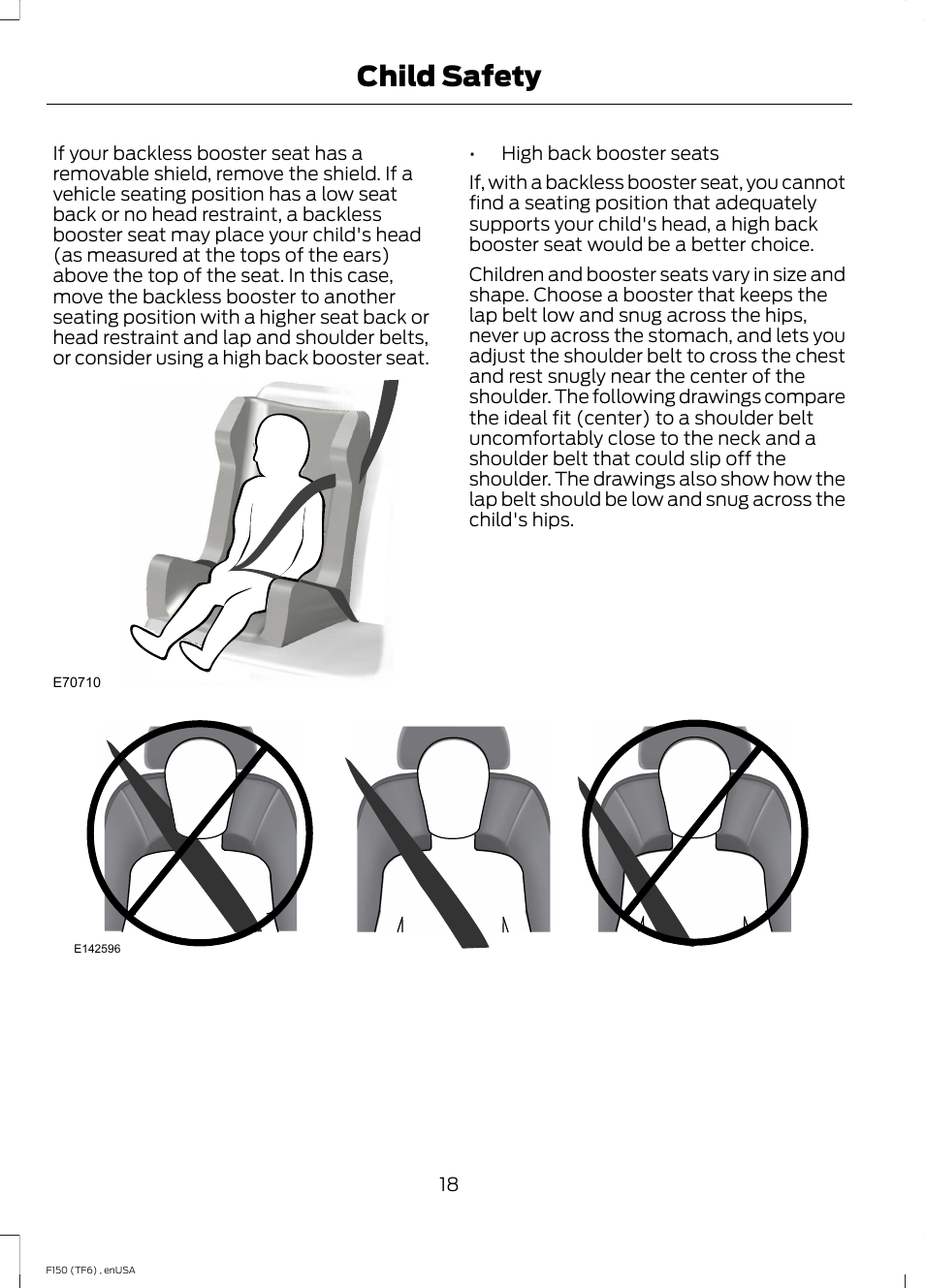 Child safety | FORD 2014 F-150 Raptor v.2 User Manual | Page 21 / 470