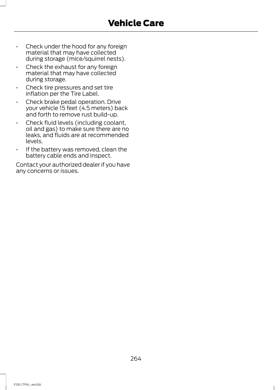 Vehicle care | FORD 2014 F-150 Raptor v.2 User Manual | Page 267 / 470