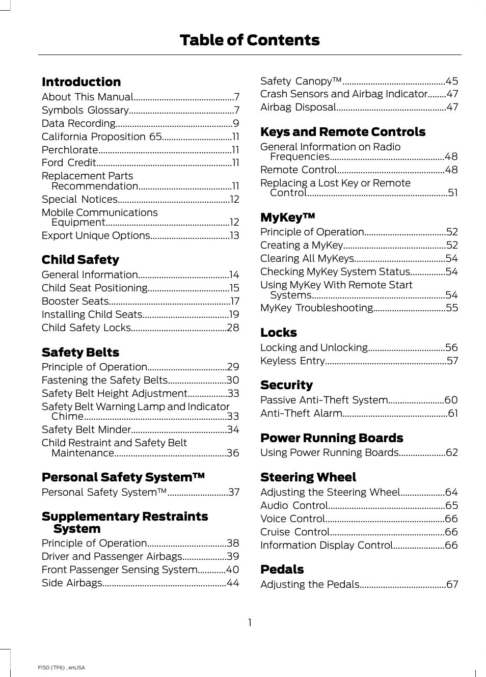 FORD 2014 F-150 Raptor v.2 User Manual | Page 4 / 470