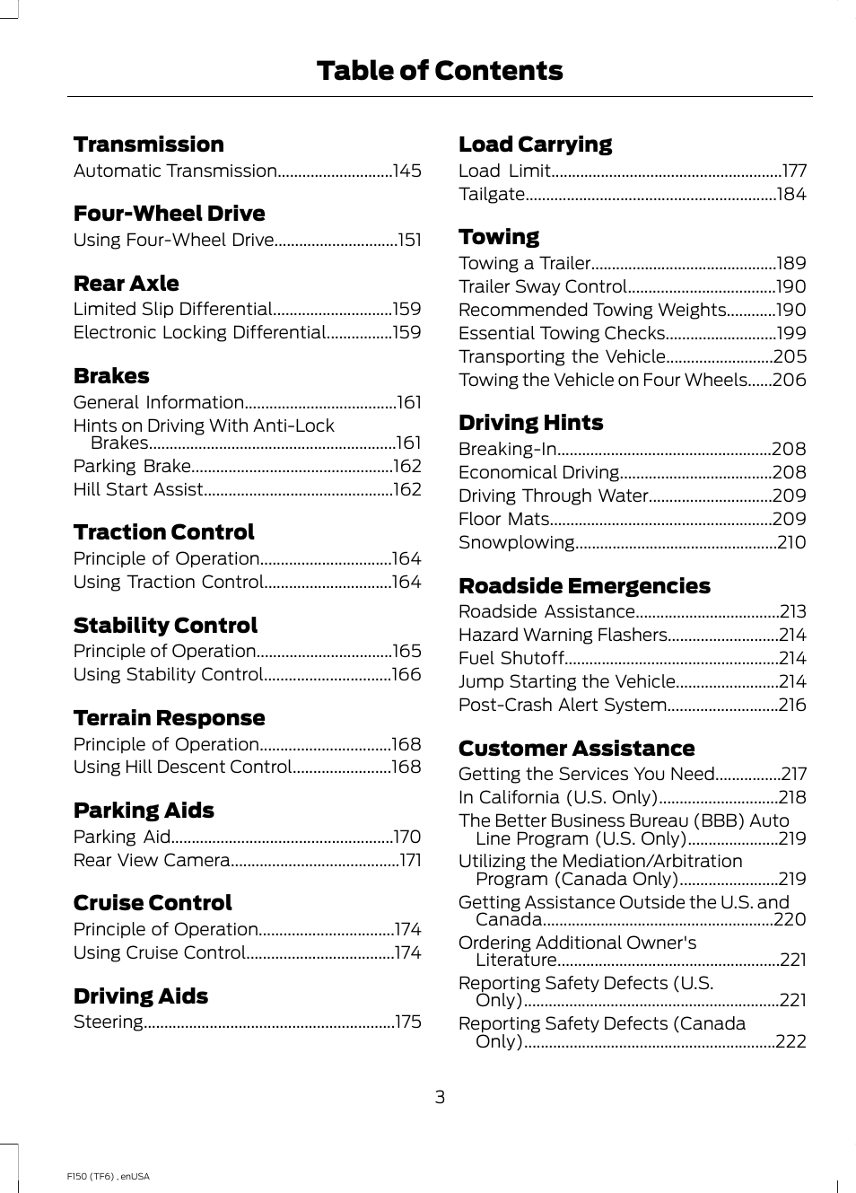 FORD 2014 F-150 Raptor v.2 User Manual | Page 6 / 470