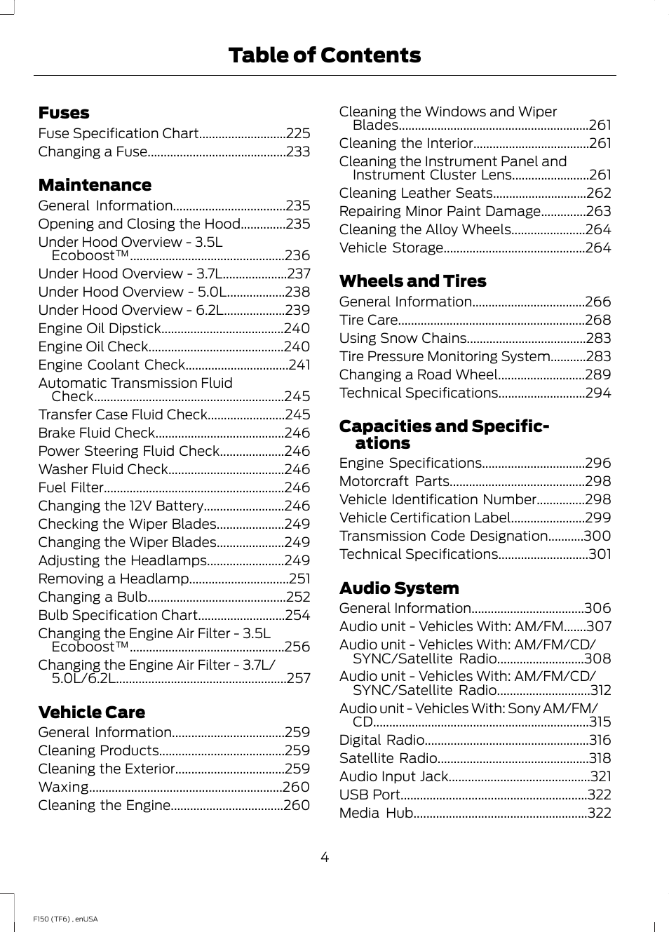 FORD 2014 F-150 Raptor v.3 User Manual | Page 7 / 472