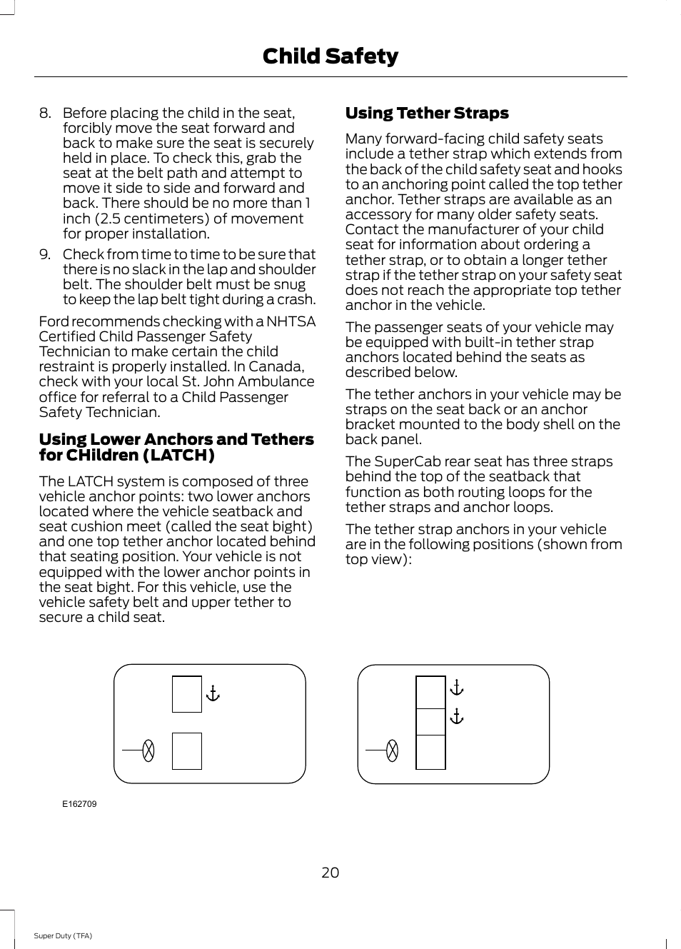 Child safety | FORD 2014 F-550 v.1 User Manual | Page 23 / 458