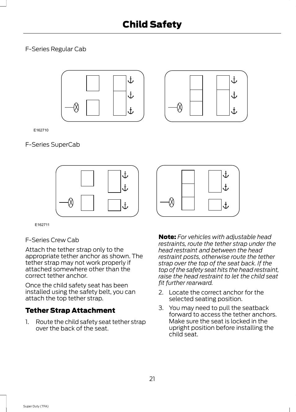 Child safety | FORD 2014 F-550 v.1 User Manual | Page 24 / 458