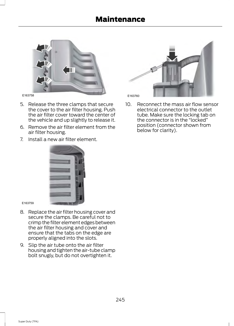 Maintenance | FORD 2014 F-550 v.1 User Manual | Page 248 / 458