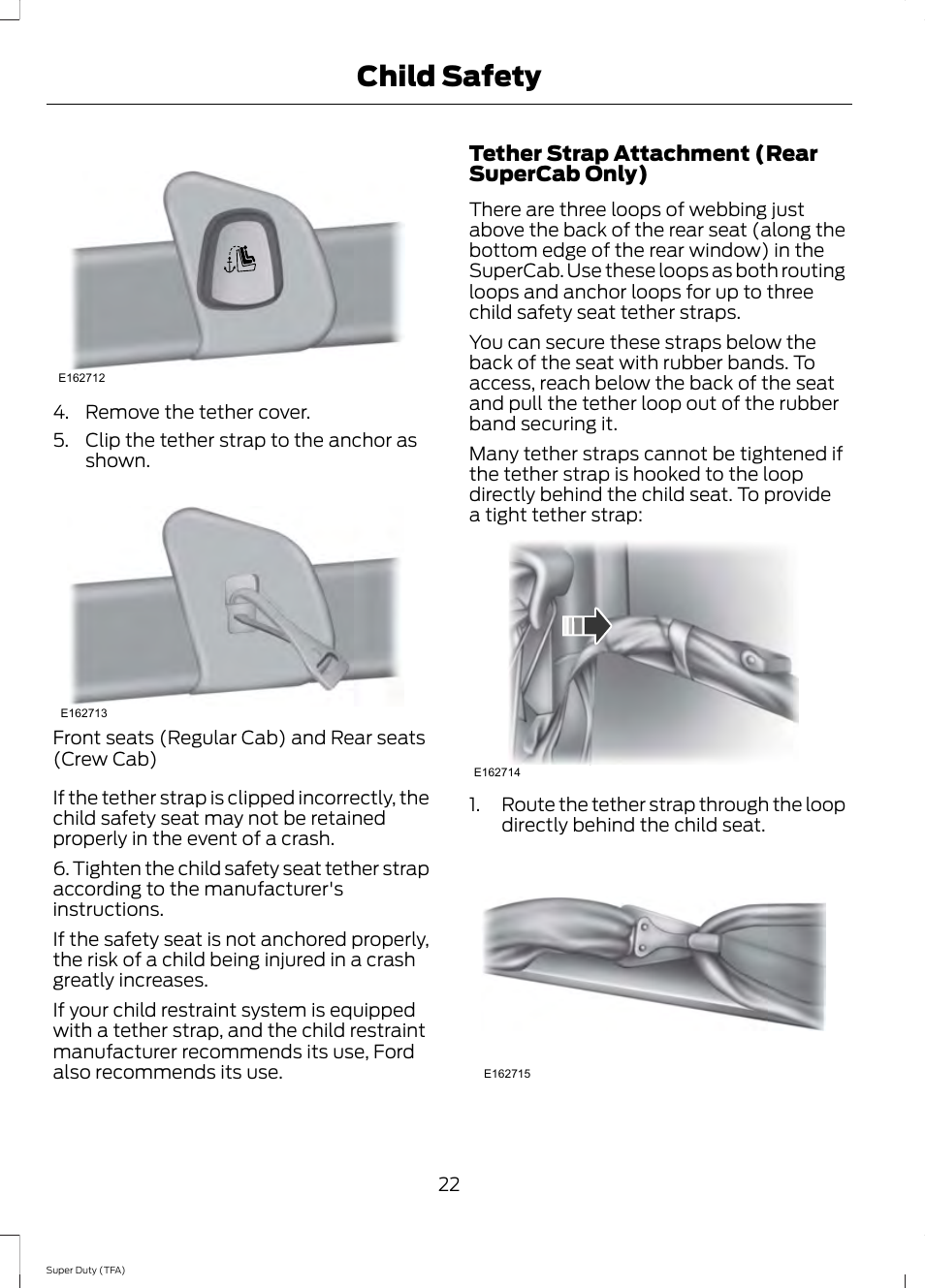 Child safety | FORD 2014 F-550 v.1 User Manual | Page 25 / 458