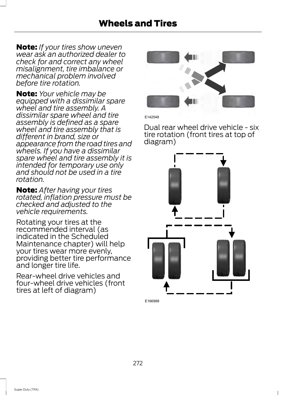 Wheels and tires | FORD 2014 F-550 v.1 User Manual | Page 275 / 458