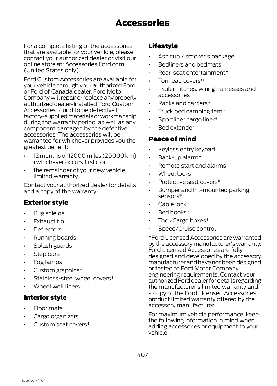 Accessories | FORD 2014 F-550 v.1 User Manual | Page 410 / 458