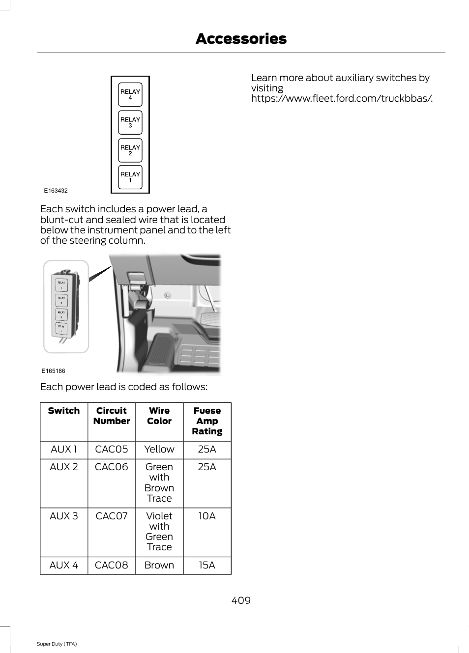 Accessories | FORD 2014 F-550 v.1 User Manual | Page 412 / 458