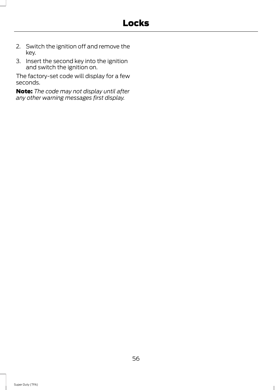 Locks | FORD 2014 F-550 v.1 User Manual | Page 59 / 458