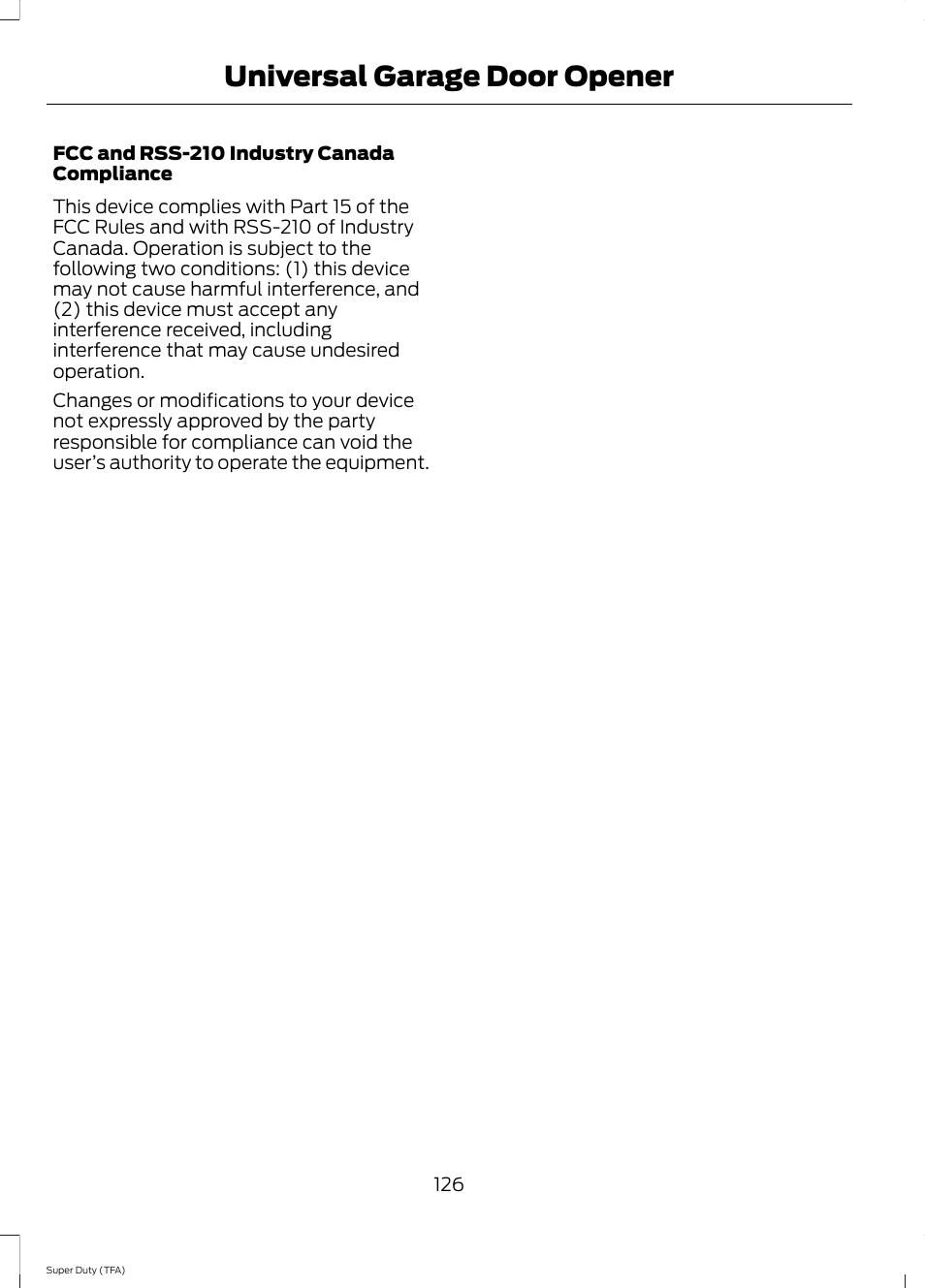 Universal garage door opener | FORD 2014 F-550 v.2 User Manual | Page 129 / 460