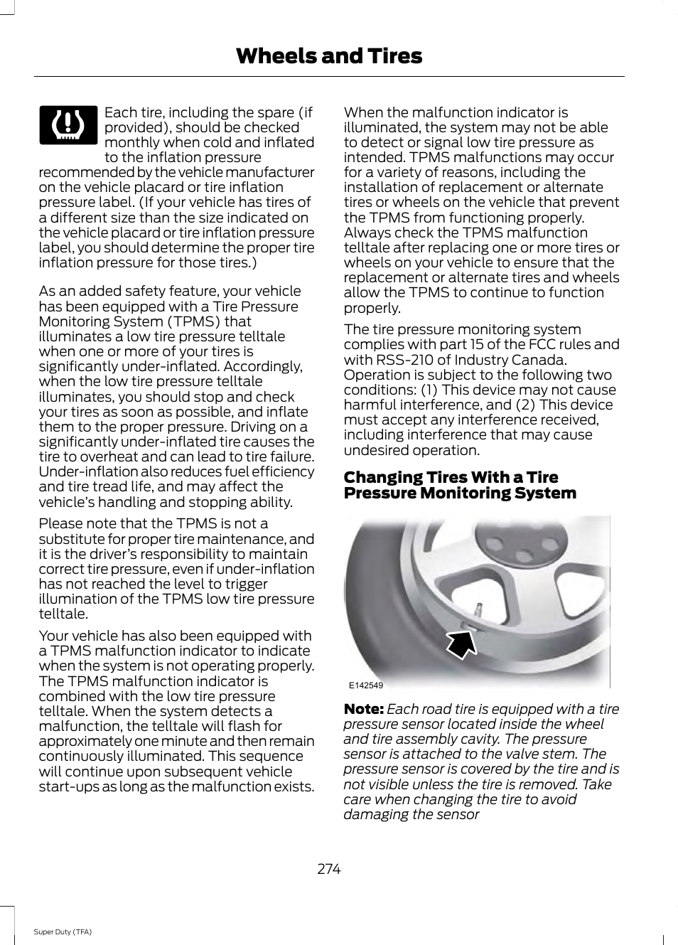 Wheels and tires | FORD 2014 F-550 v.2 User Manual | Page 277 / 460