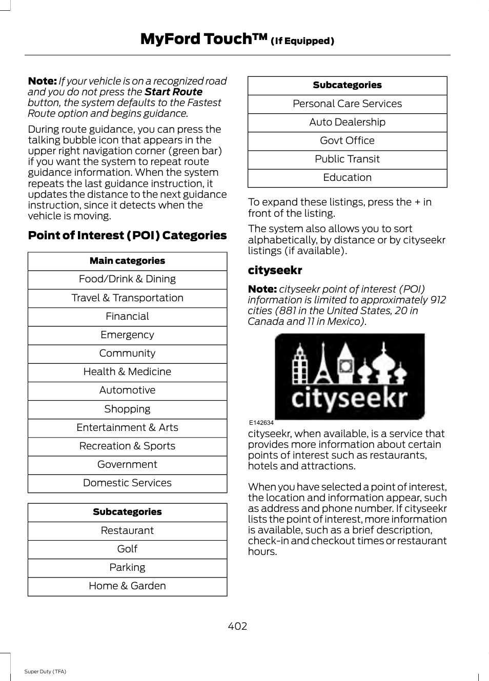 Myford touch | FORD 2014 F-550 v.2 User Manual | Page 405 / 460