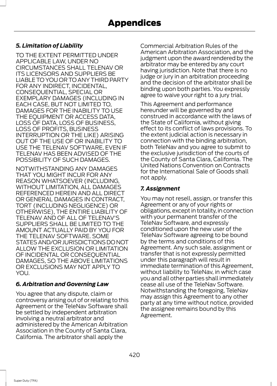 Appendices | FORD 2014 F-550 v.2 User Manual | Page 423 / 460