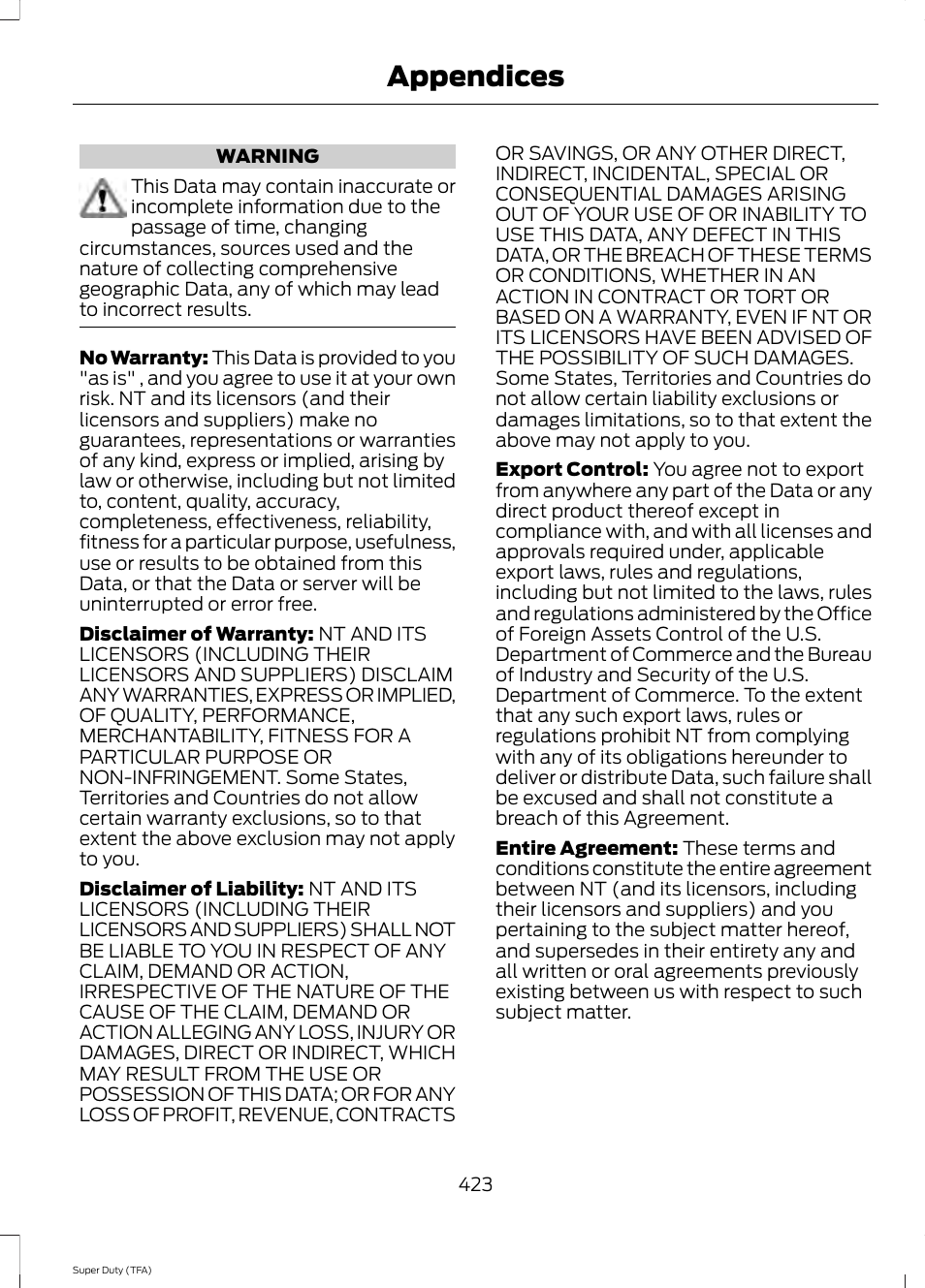 Appendices | FORD 2014 F-550 v.2 User Manual | Page 426 / 460