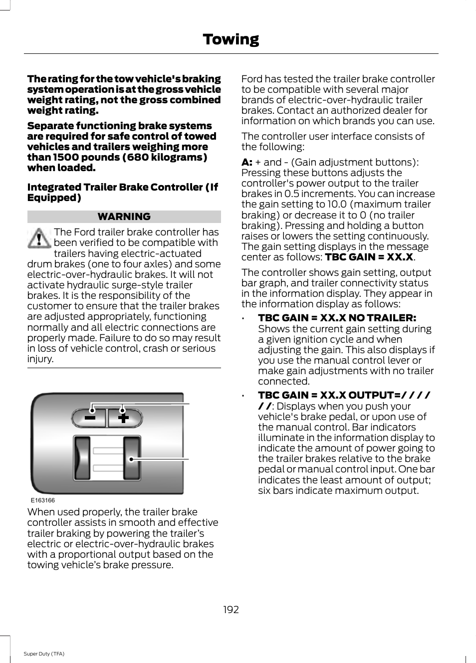 Towing | FORD 2014 F-550 v.3 User Manual | Page 195 / 460