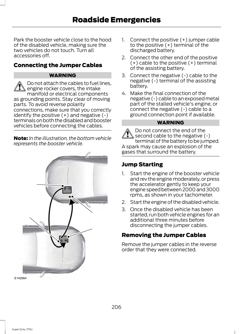 Roadside emergencies | FORD 2014 F-550 v.3 User Manual | Page 209 / 460